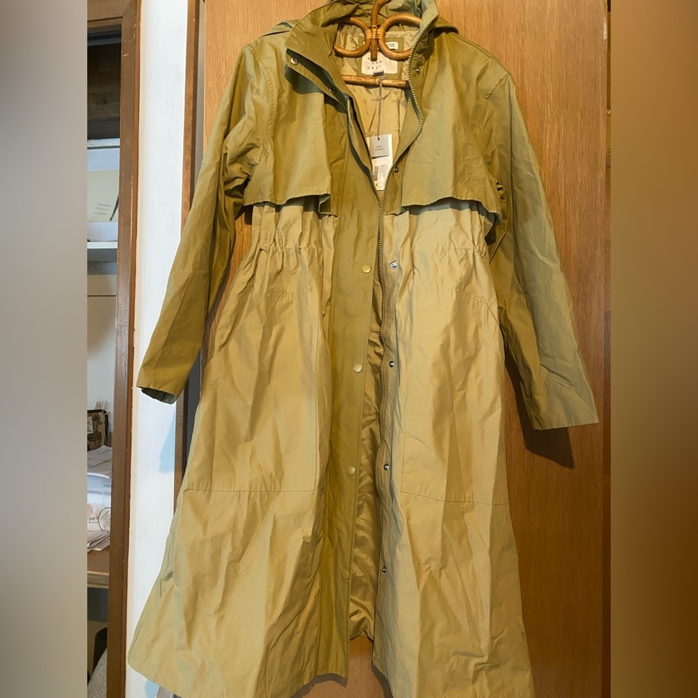 A New Day Women's Windbreaker Rain Trench Coat Size Small NWT - Picture 5 of 13